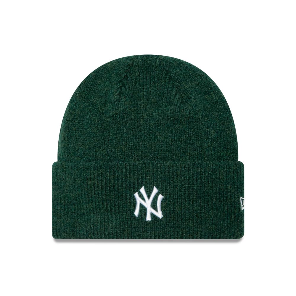 New Era Women's Forest Green Knit Beanie - Wide Cuff New York Yankees - One Size