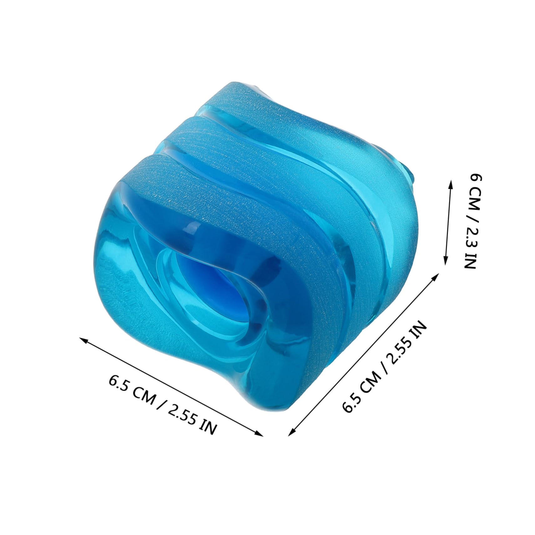 KOMBIUDA Skateboard Replacement Wheels with Bearings Elastic PU Wave Shaped Wheels for Street Skating and Longboarding for Tricks and Cruising Interchangeable Design Transparent