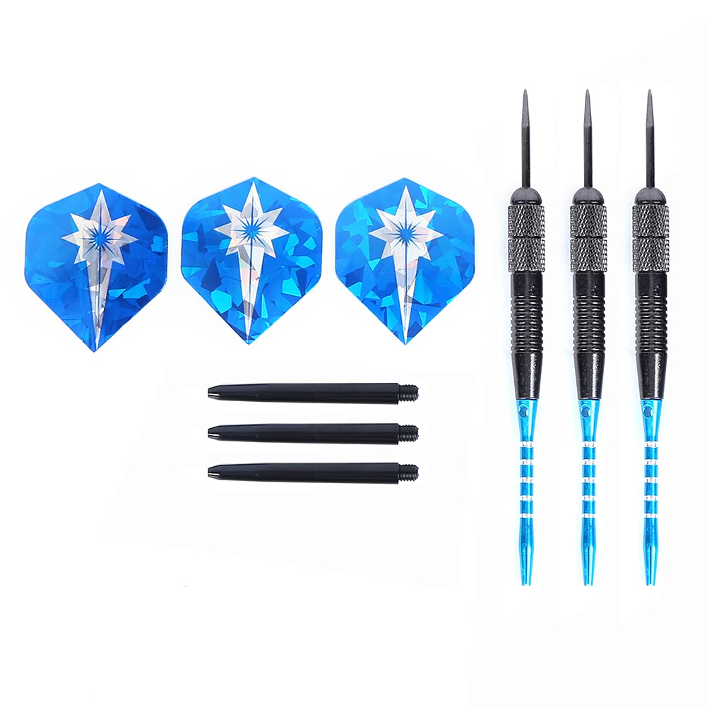 Topyond Professional Darts Set, Tungsten Darts 26g with Flights and Stems, Copper Plated Anti-Fall Tracking