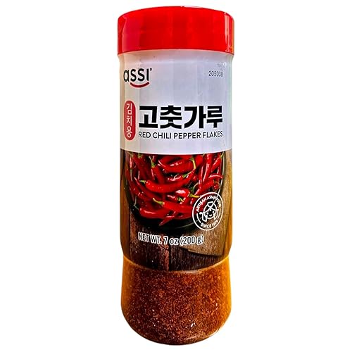 Polvo rojo coreano de las escamas de la pimienta del chile, coctelera secada al sol 7oz