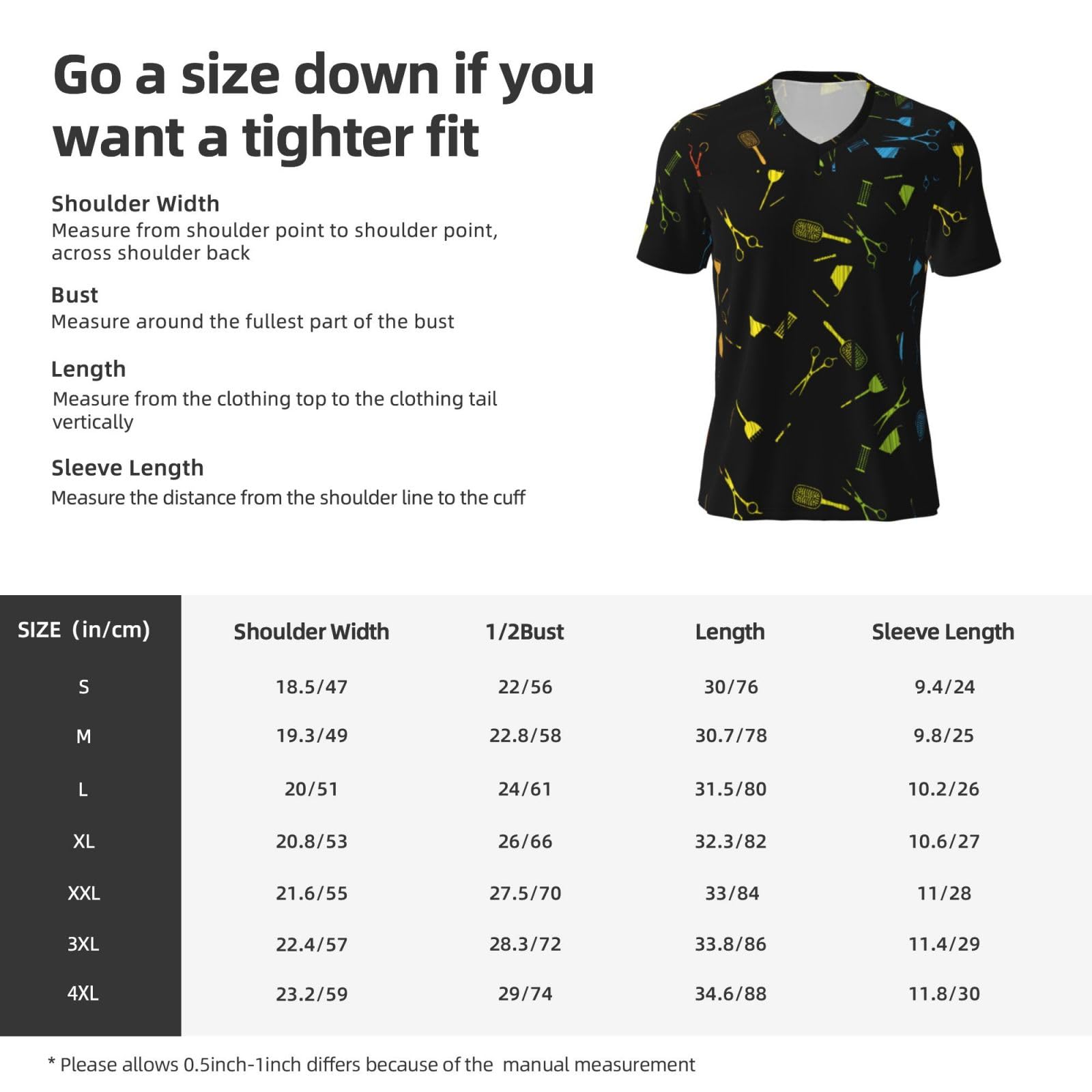 Stylish Athletic Sports Jersey Hairdresser-Haircut-Tool Men's Rugby Jersey Xx-Large Black