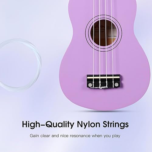 Miniatura 13 de ADM Ukelele para principiantes, kit de ukelele de madera hawaiana para niños y adultos, paquete de ukalelee profesional con lecciones gratis
