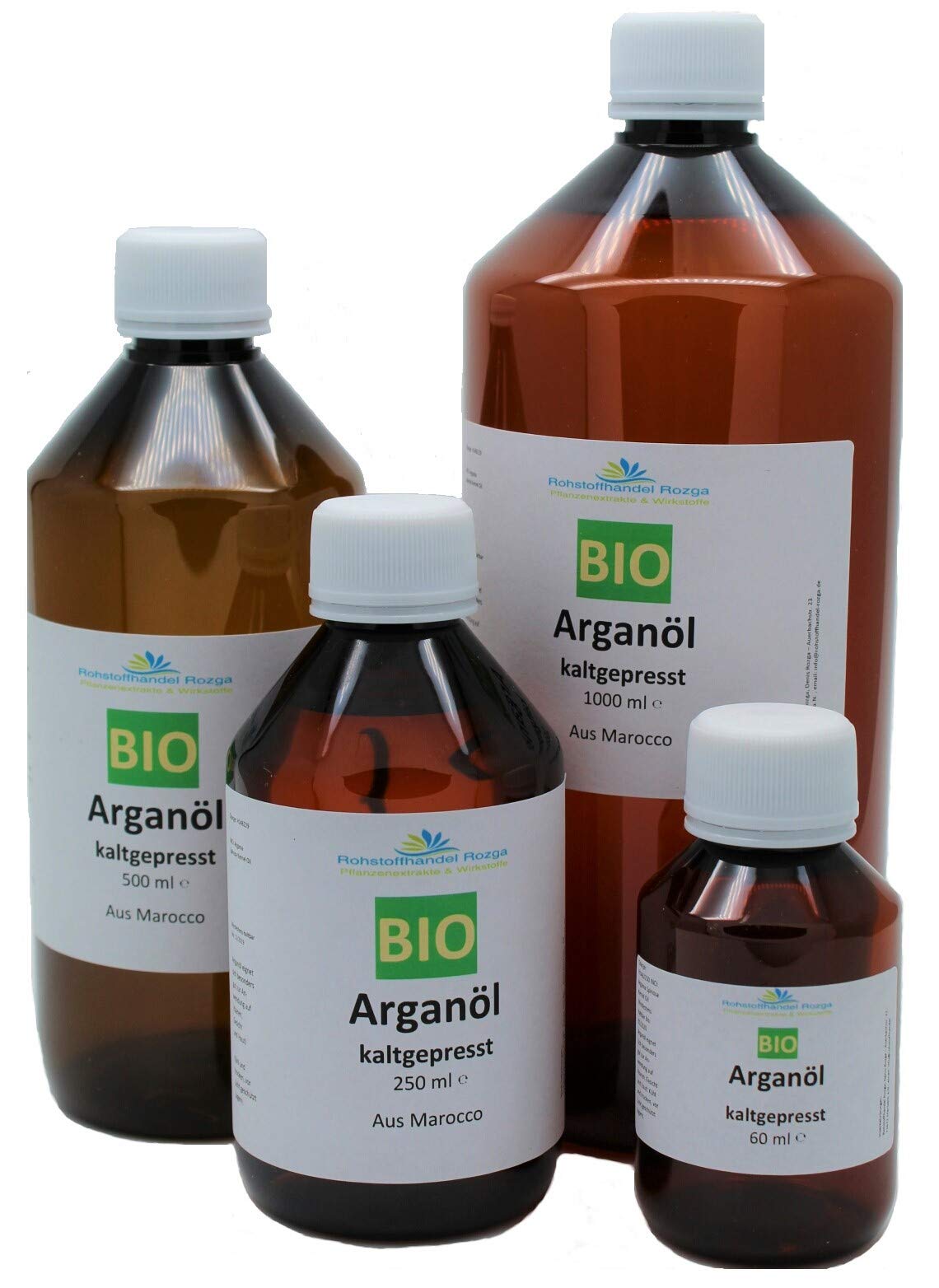 Reines Bio Arganöl 1000 ml. 100% kalt gepresst biologisch -inkl. Dosierpumpe- für Gesicht, Haare, Haut, Nägel - Natürlich & intensiv feuchtigkeitsspendend