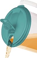 Vista 4 de Sterilite Jarra y boquilla redonda de plástico de 1 galón, transparente con tapa de color (paquete de 12)