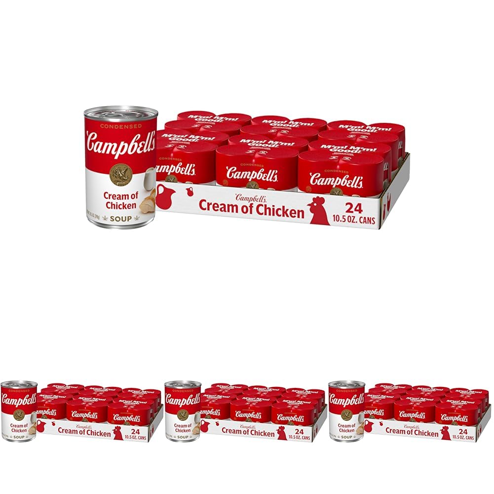 Campbell'sCondensed Cream of Chicken Soup, 10.5 Ounce Can (Pack of 16) (Case of 6)