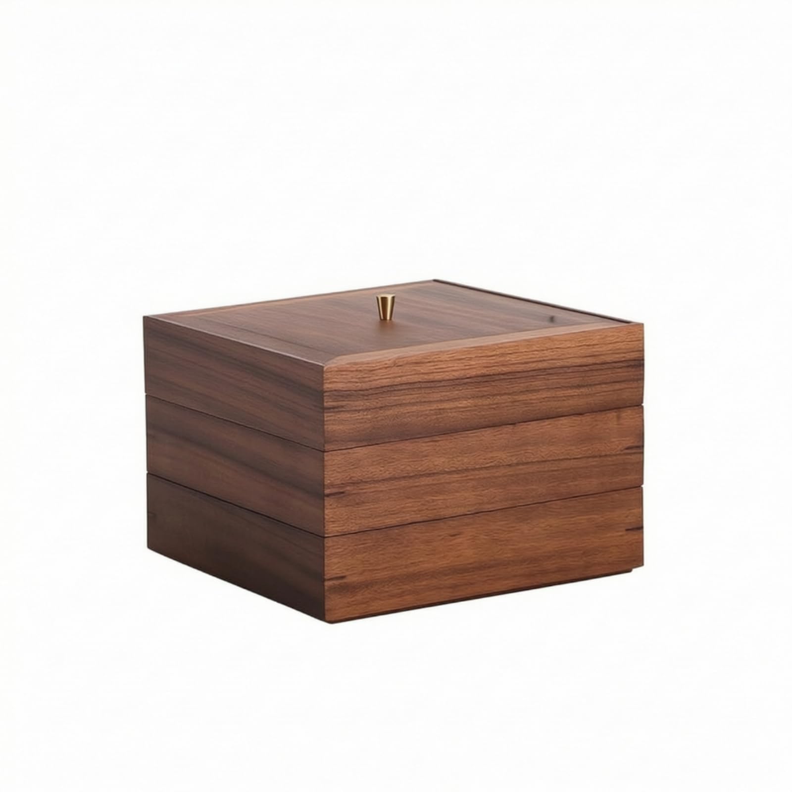 Tee-Aufbewahrungsbox aus Stapelbar Teedose mit Deckel Schützend Kiste für Teeliebhaber, Teezeremonie, Durchmesser 22,7 Cm, Höhe 5,1 Cm