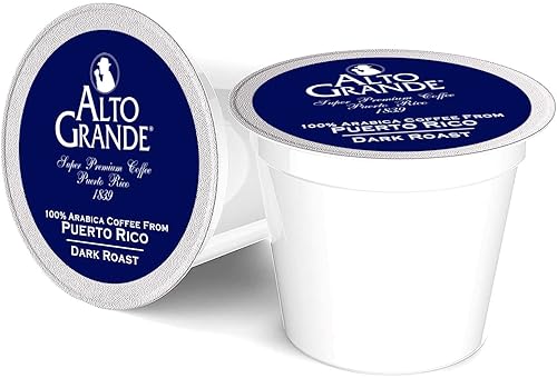 Alto Grande Cápsulas de café arábica molido de tostado oscuro 72 unidades compatible con cafeteras Keurig K Cup