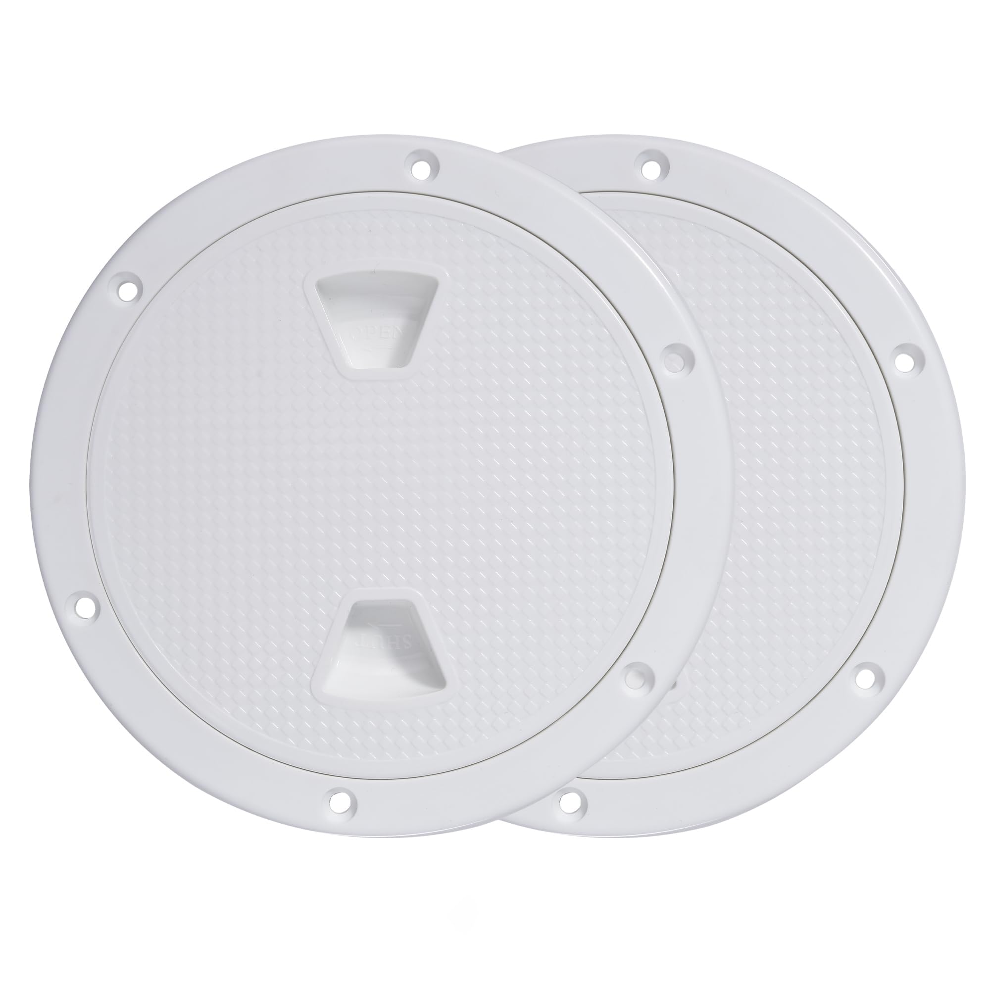 YOQVQOY2 Pcs Boat Hatch, Marine Access Hatch for Marine Boat Yacht Kayak, Round Non Slip Boat Storage Hatch Lids, Inspection Hatch Deck Plate Hatch with Detachable Cover