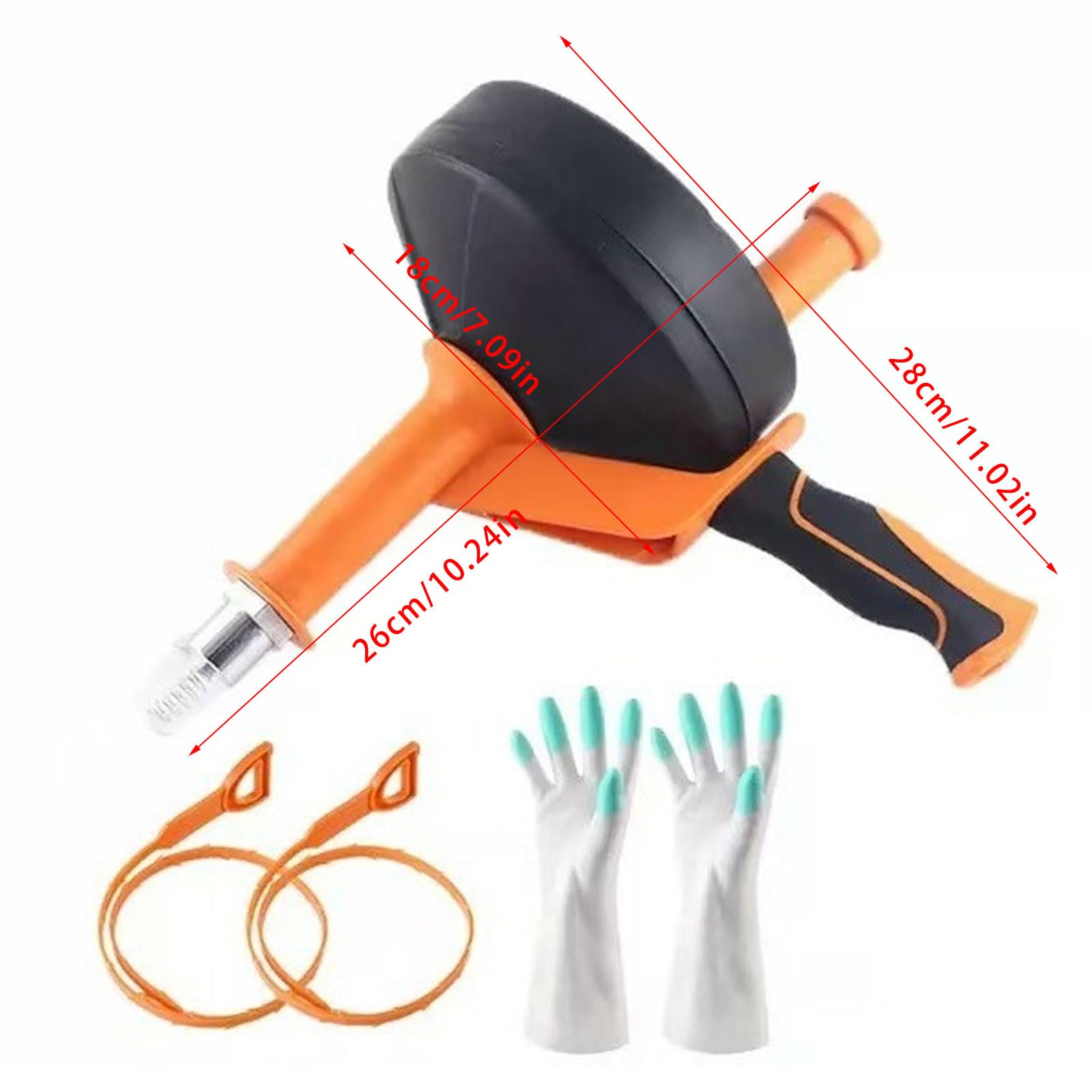 Limpiador de desagües manual y eléctrico con resorte de acero para fregadero de cocina, baño, inodoro, eliminación de obstrucciones, mango ergonómico