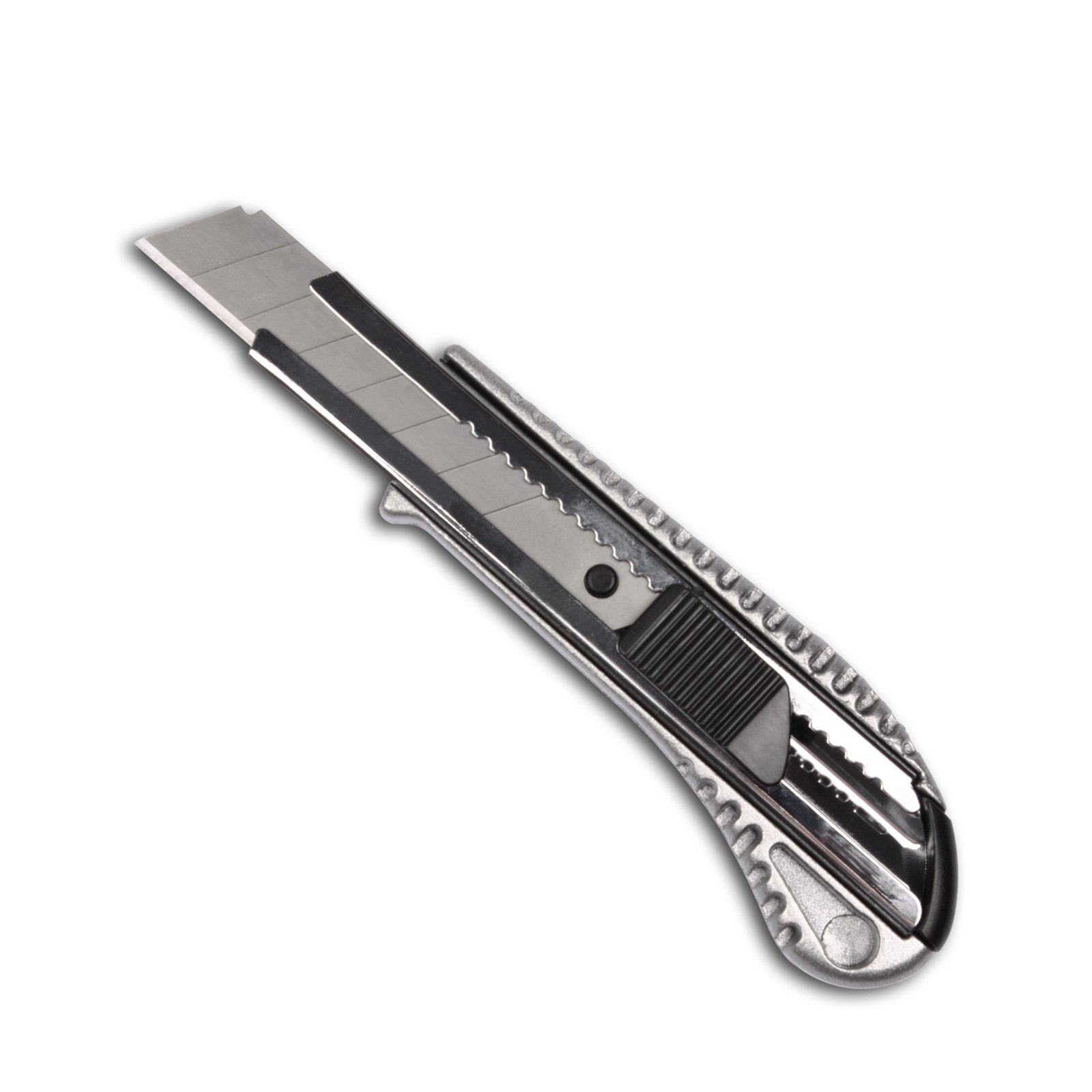 SBS Aluminium professioneel cuttermes | met 18 mm afbreekmes | 10 stuks | tapijtmes kartonmes