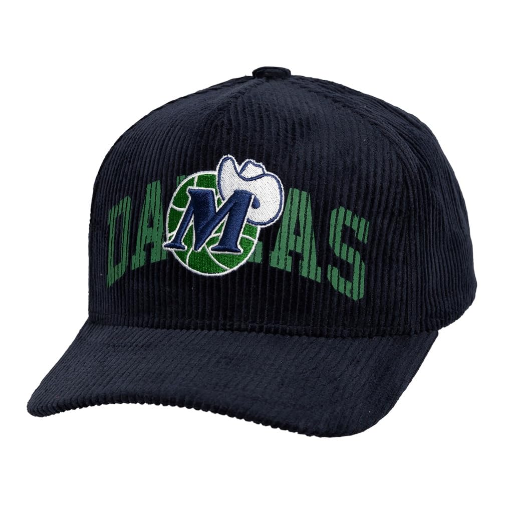 Mitchell & Ness NBA Arch Stamp Cord Snapback Cap Dallas Mavericks Navy
