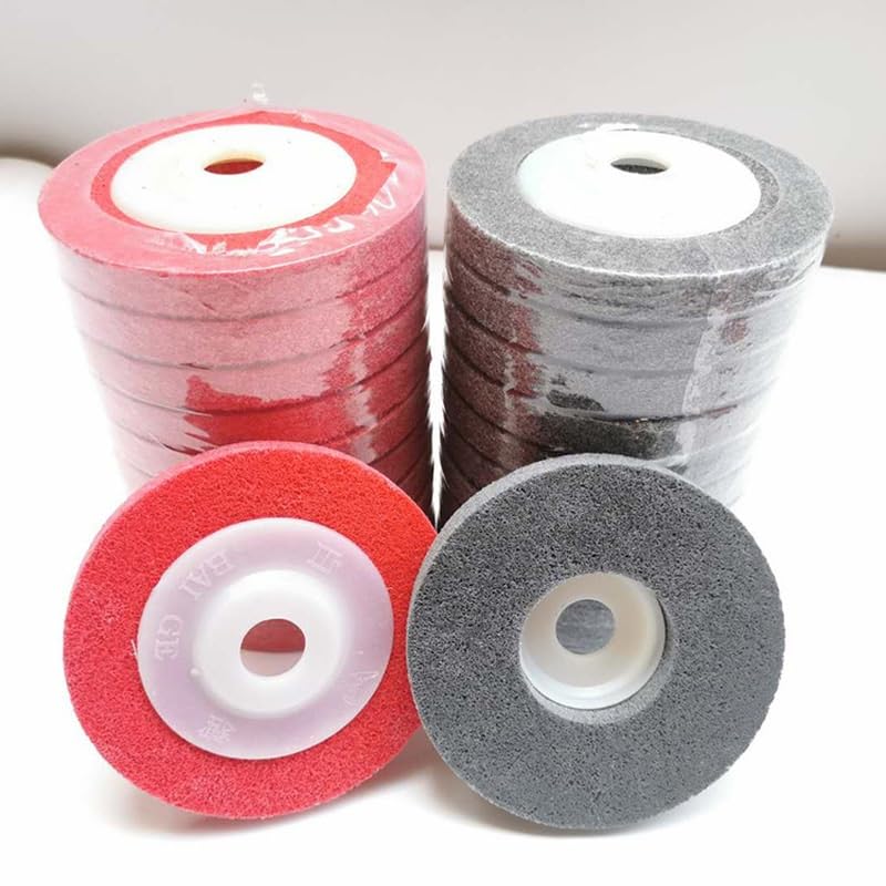 Grinding Wheels,Carving Disc, Fiber Polishing Wheel Non Woven Abrasive Disc 4inch Grinding(2pcs,12P)