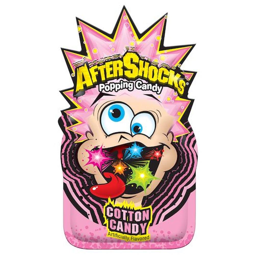 Aftershocks Cotton Candy Popping Candy - 24 per pack - 8 packs per case – Pack of 24