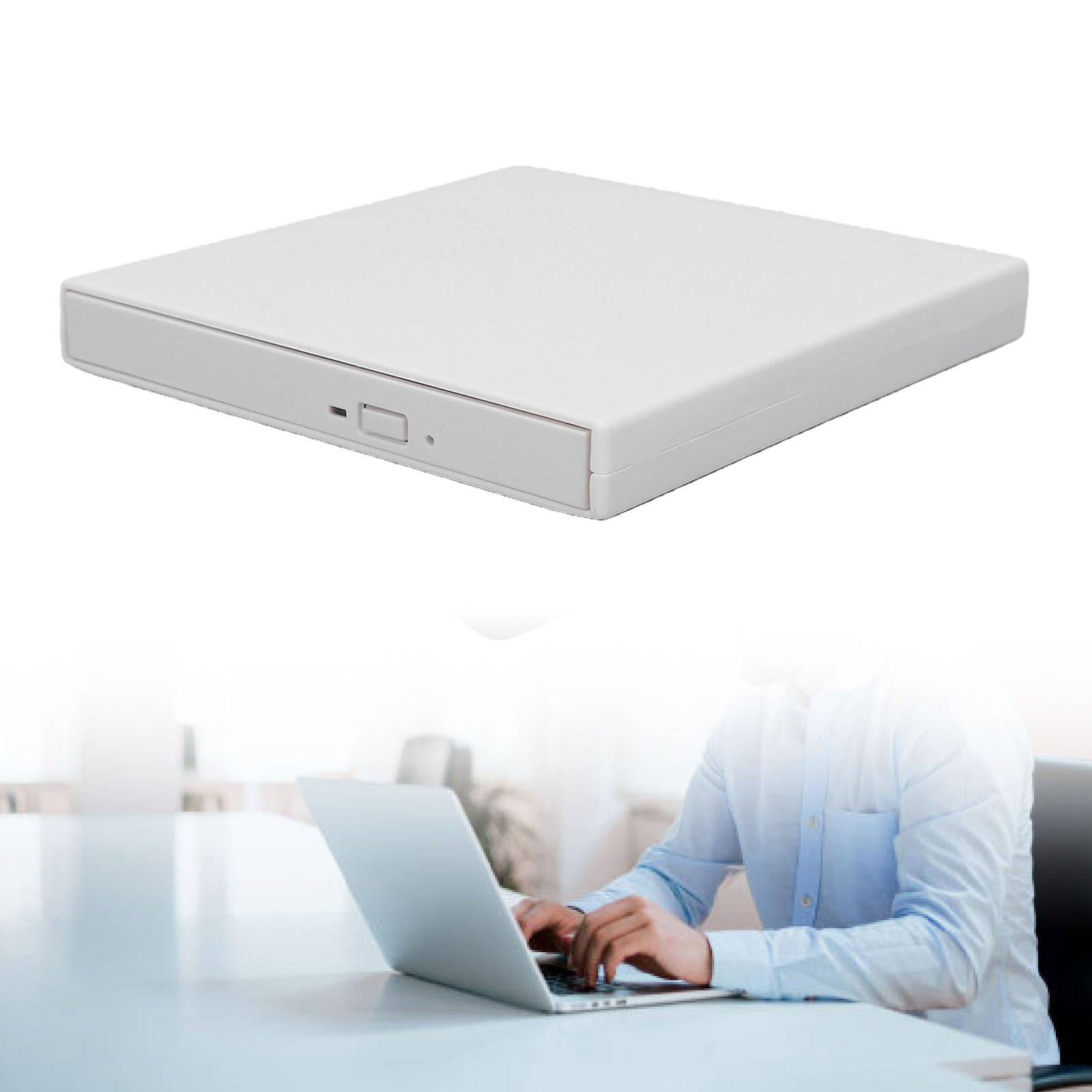 GOWENIC El Jugador de la Unidad óptica Externa de 4K USB, Ayudas GANA OS X Linux (White)