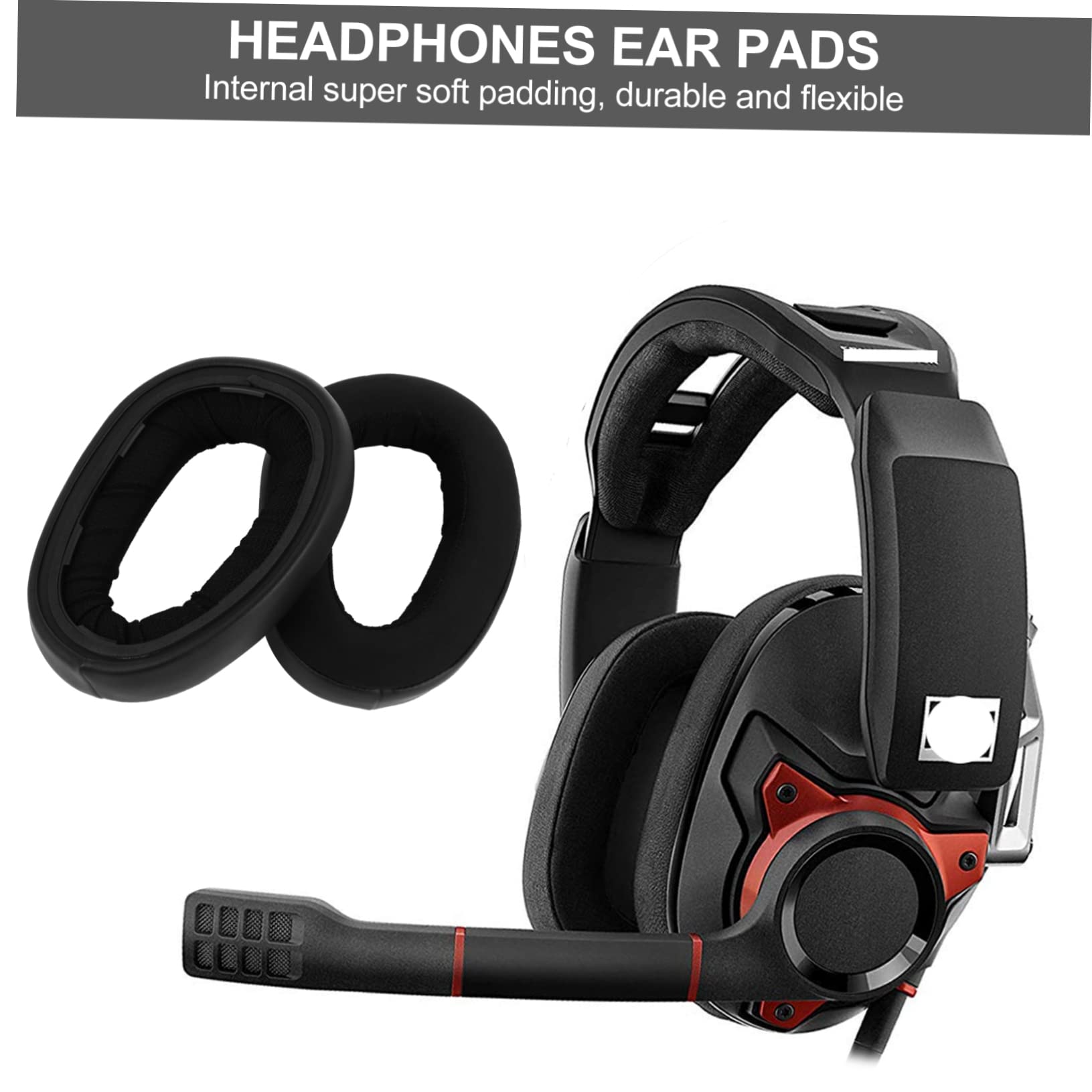 HOMSFOU 3paia Cuscinetti Auricolari Ricambio Per Earpads Per Isolamento e Comfort Ottimale Facile Installare