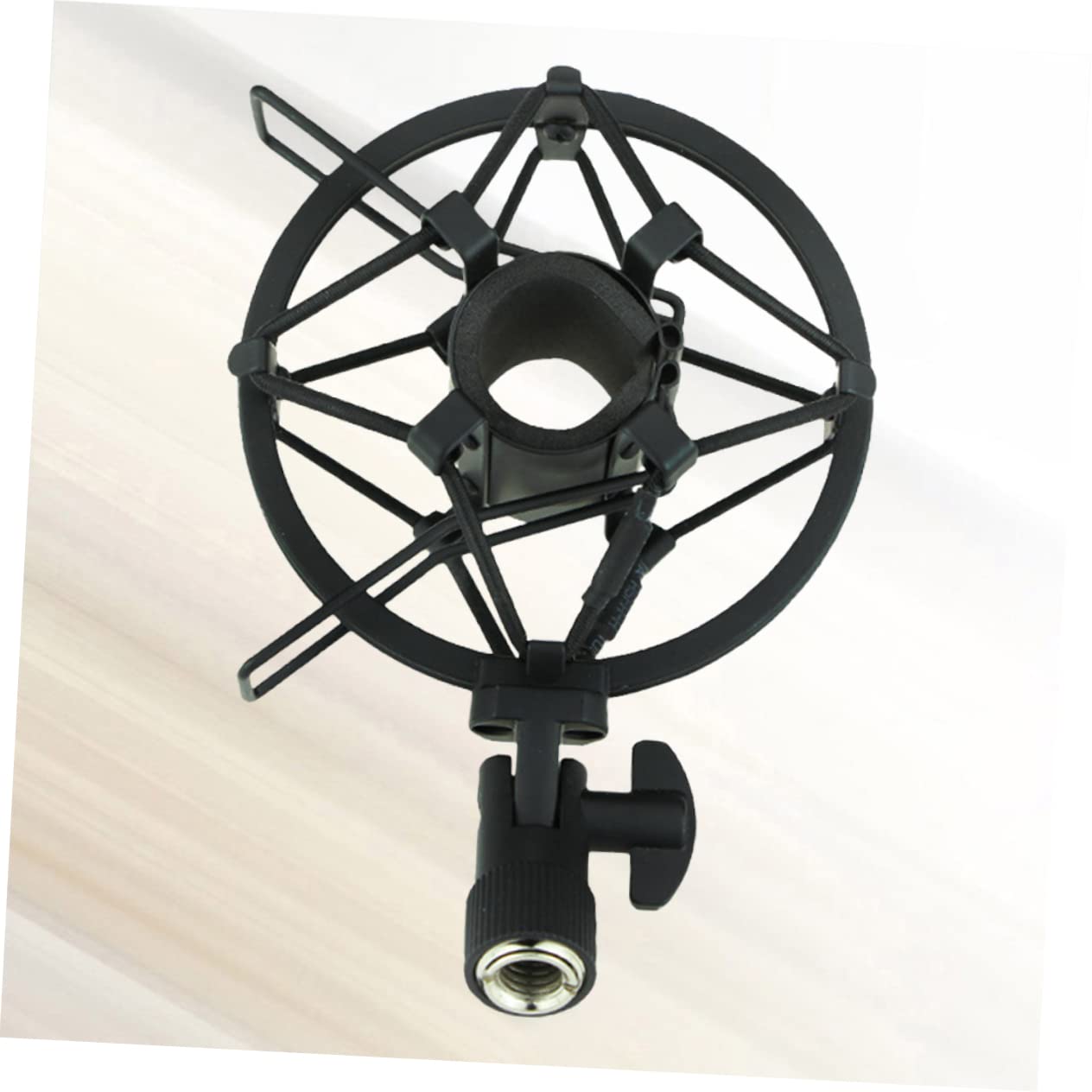 FUNOMOCYA Condenser Microphone Mount Holder Absorption Rack for Recording Studio Voice Over Stand for Enhanced Sound Quality Black