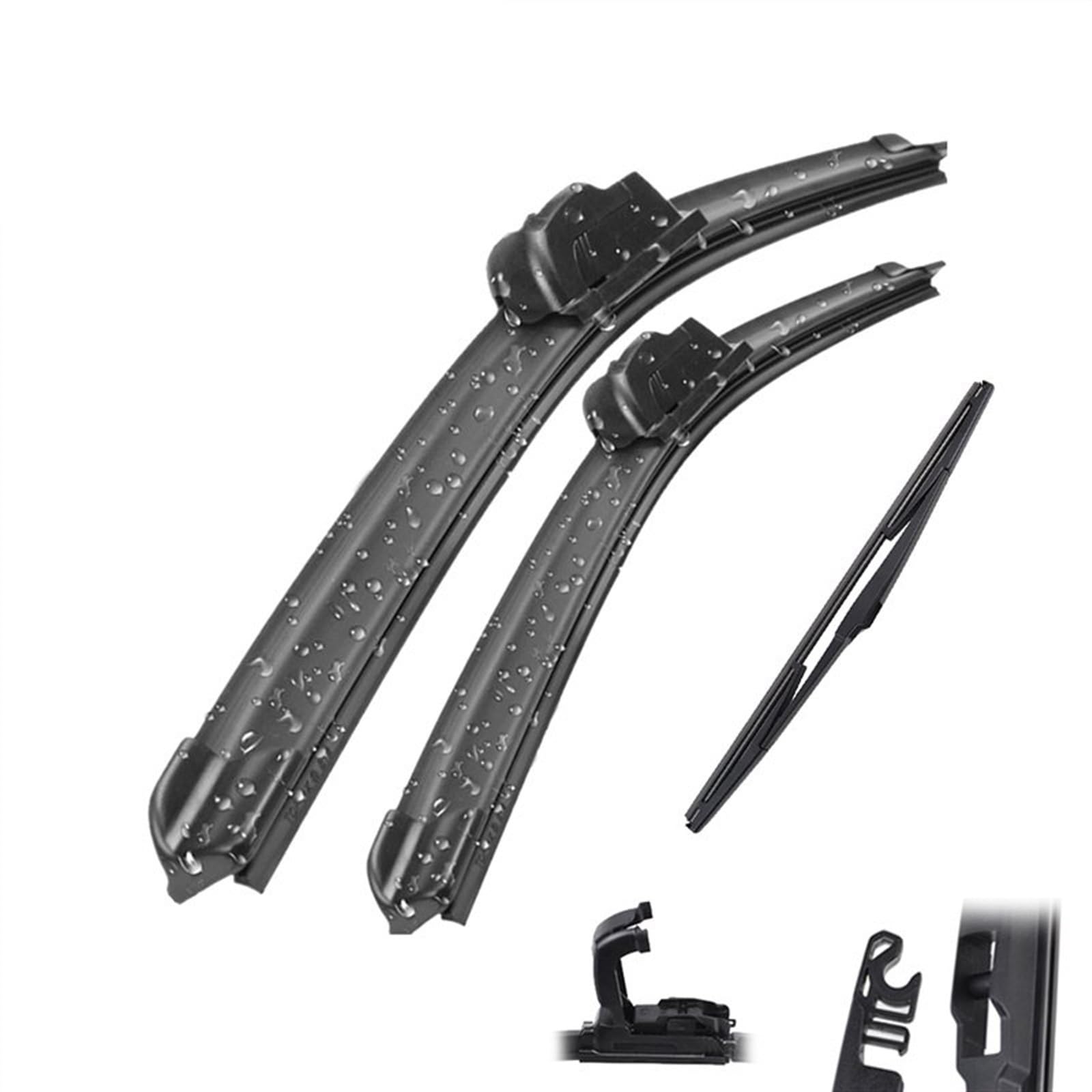 Limpiaparabrisas Juego De Escobillas De Limpiaparabrisas Delantero + Trasero De 26"16"16" Para Toyota Para Prius 2009 2010 2011 2012 2013 2014 2015 Limpiaparabrisas De Ventana