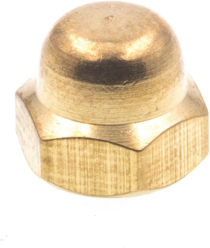 Lot De 4 écrous Borgnes (cap Nuts) 3/8-16 En Laiton Massif - Hexagone 5/8 Pouce
