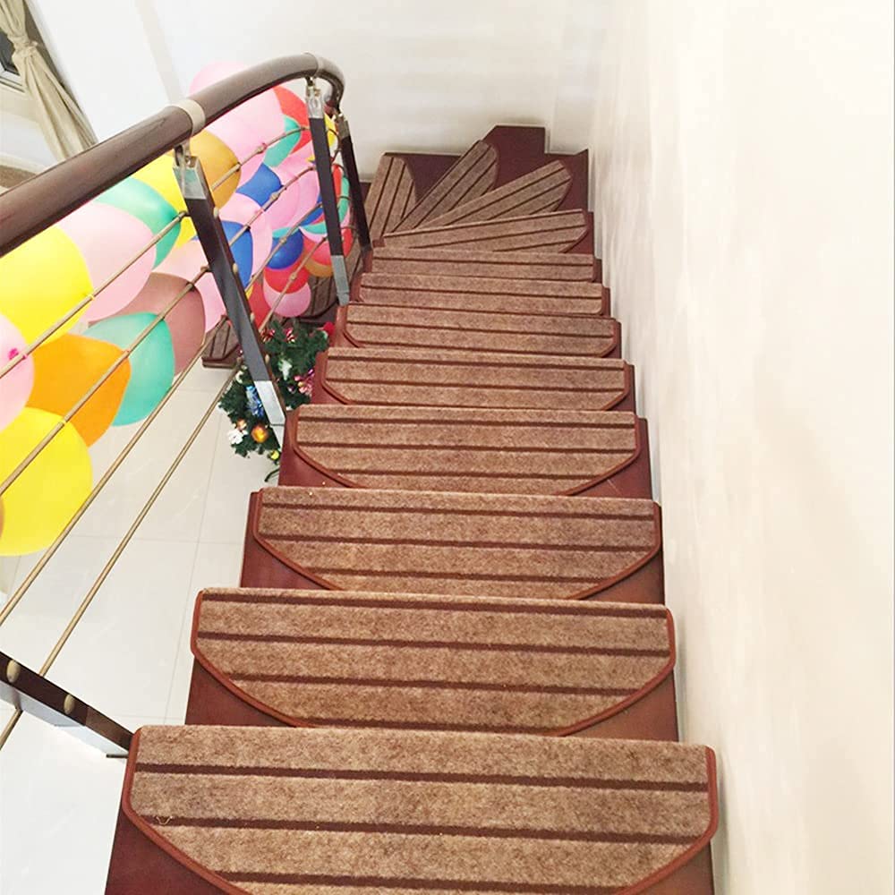 tonchean Carpet Stair Treads 15 Pack NonSlip Soft Carpet Strips Safety