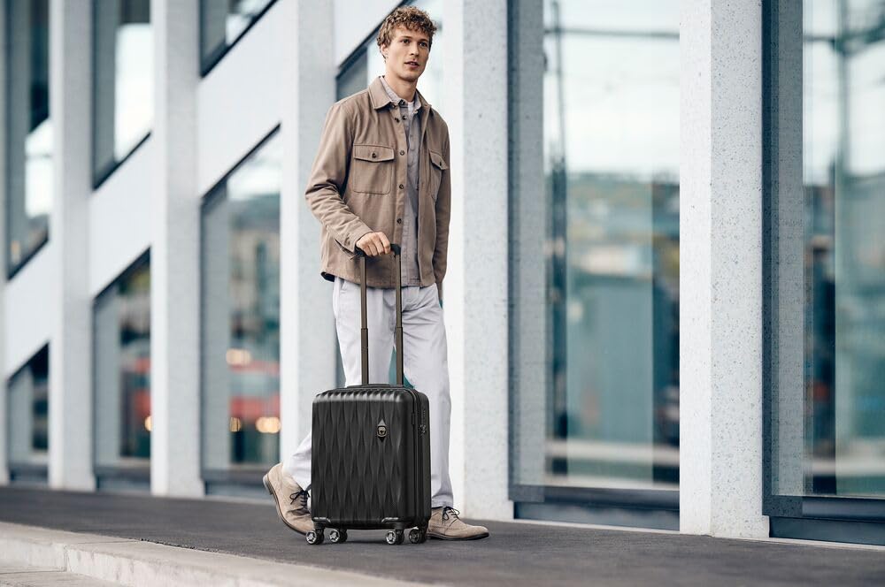 WENGER Energie S Hartschalenkoffer, S, Trolley, 38 (44) l, Sicherheitsschloss, Damen Herren, Reisen Urlaub