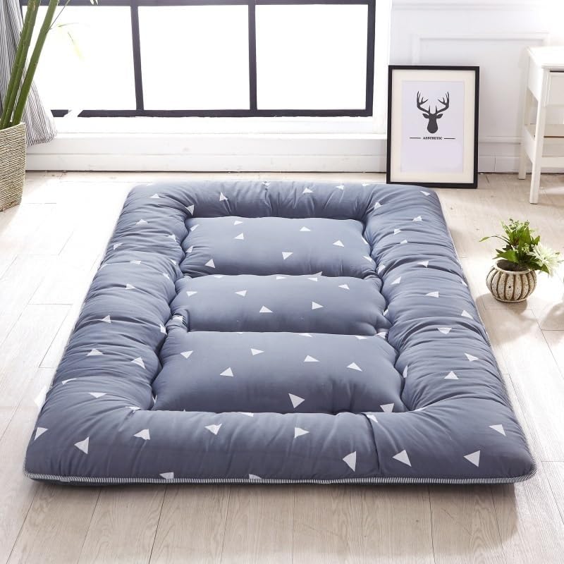 Futón japonés, colchón de Suelo japonés, futón Plegable, 2 Personas, 2 plazas, 1 Plaza, futón de Suelo japonés(EE,120x200cm)