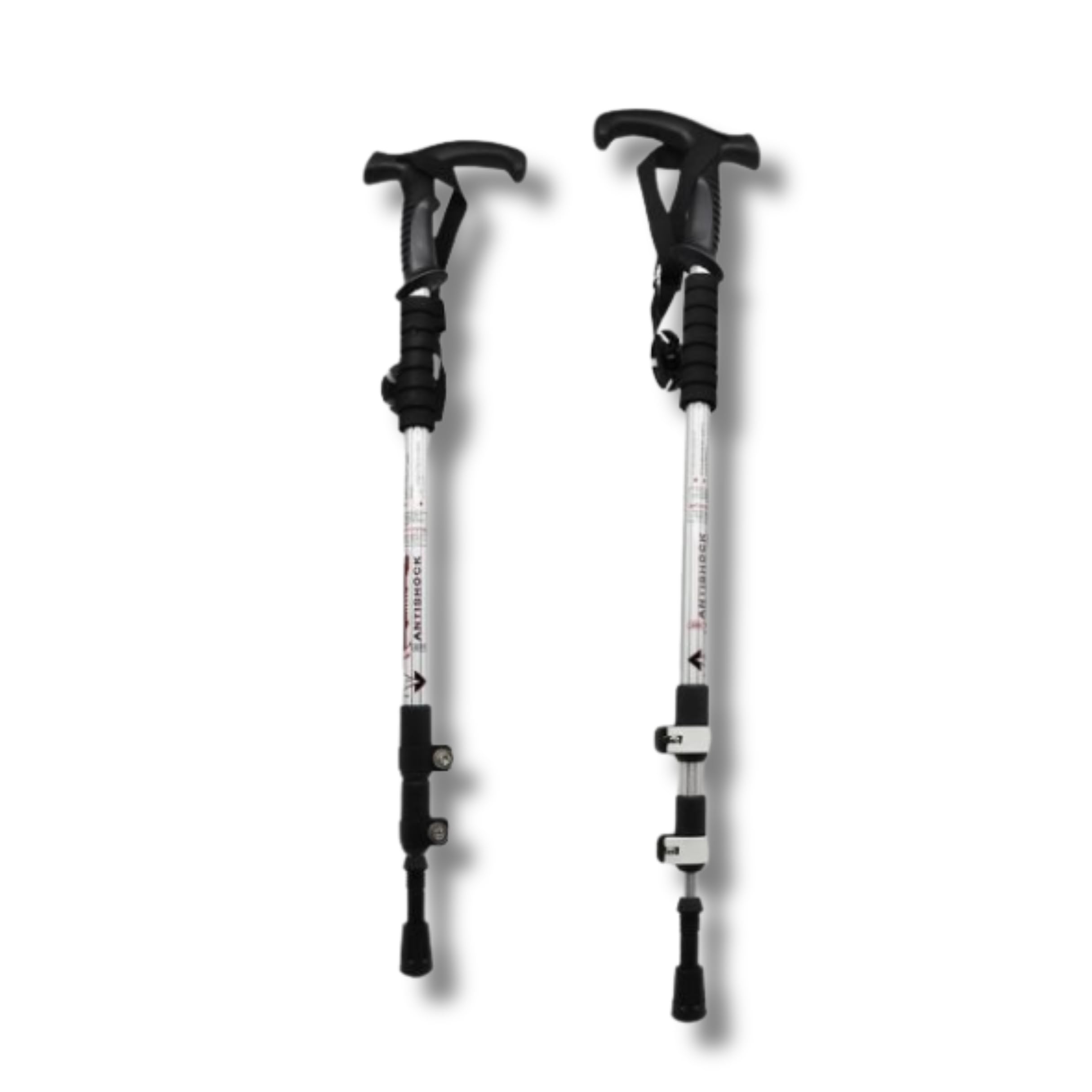Weida | Bastones Extensibles de Aluminio 2 Unidades de Senderismo | Ligeros y Resistentes con Empuñadura Ergonómica de Goma | Correa Ajustable | Bloqueo rápido | para Todoterreno — view 7