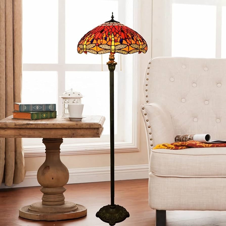 テファニーレプリカ フロアースタンド Amazon.com: Tiffany-Style Floor Lamp, 18