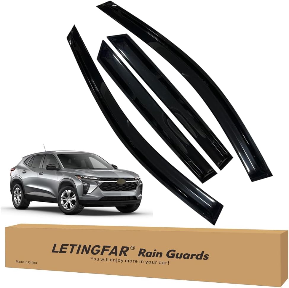 Tape-on Rain Guards for 2024 2025 Chevy Trax, for 2024 2025 Chevrolet Trax Accessories?Side Vent Visors Shades Window Deflectors for Chevy Trax L2-for-Chevy-Trax-24/25