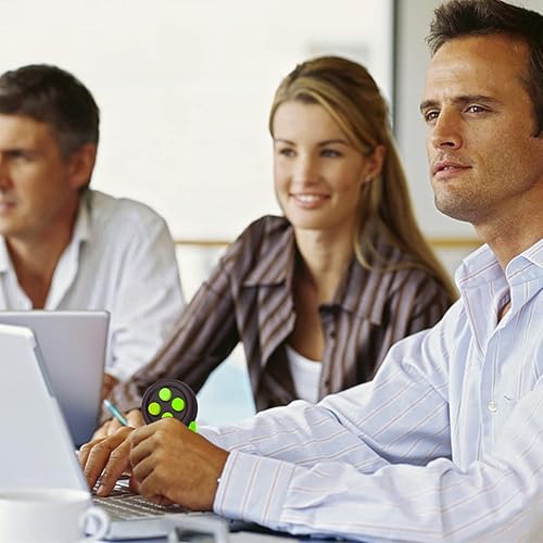 Miniatura 7 de Mini Fidget botón controlador pad juguetes para niños adultos con ansiedad y autismo (negro y verde)