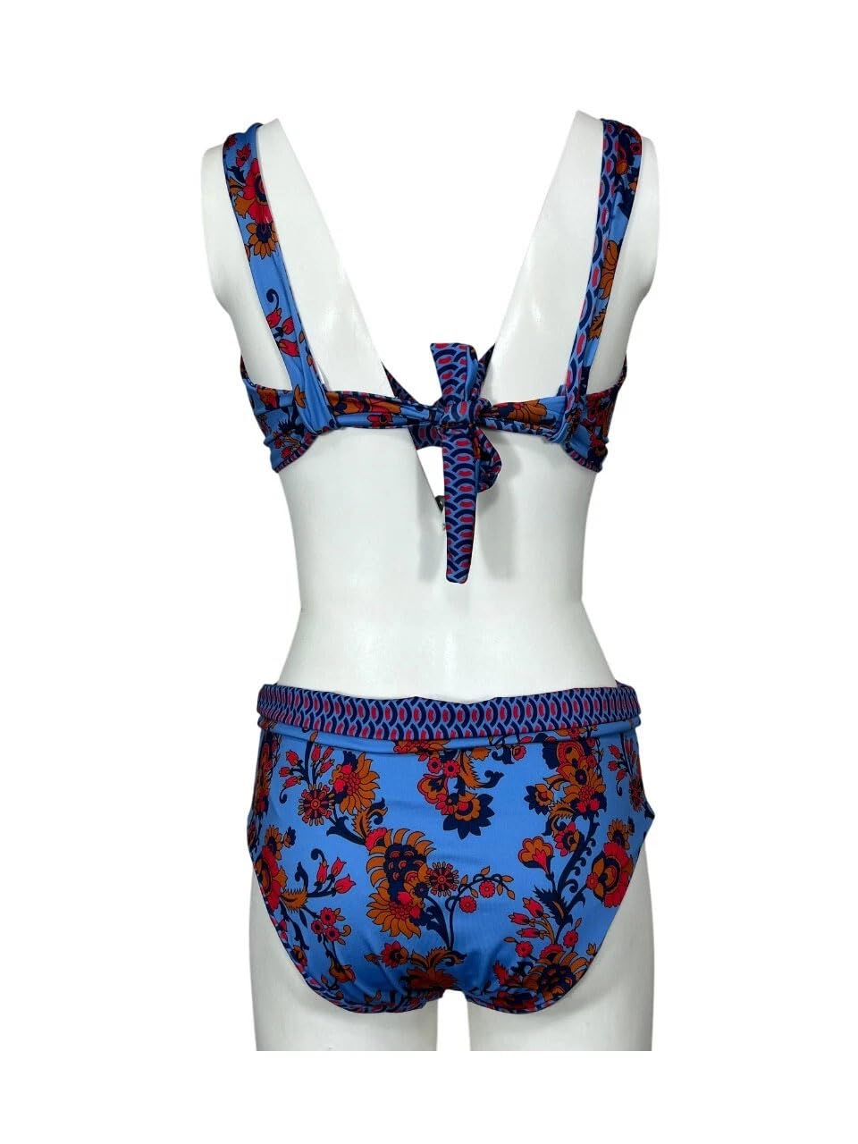 JUSTMINE Feeling by Bikini Double-Face Coppa C Azzurra/Multicolor B2627C 6100 Made in Italy tg XXXL - IT 52