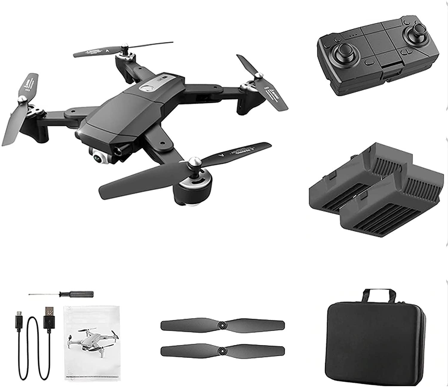 Dron z pojedynczą/podwójną kamerą 2.4G/5G 4k GPS Powrót do domu Tryb bezgłowy, funkcja dla dzieci Dorośli Wideo na żywo 20 minut Żywotność baterii z pięknem Wygodny na zewnątrz Profesjonalny