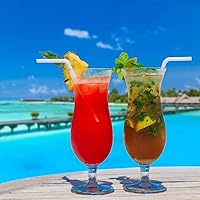 Vista 2 de 100 Unidades Pajitas PLA Compostables 100% a Base de Plantas - Pajitas Flexibles Biodegradables Sin Plástico para Beber - Una Fantástica Alternativa