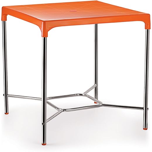 Croma Deluxe Dining Table - Fluorescent Orange