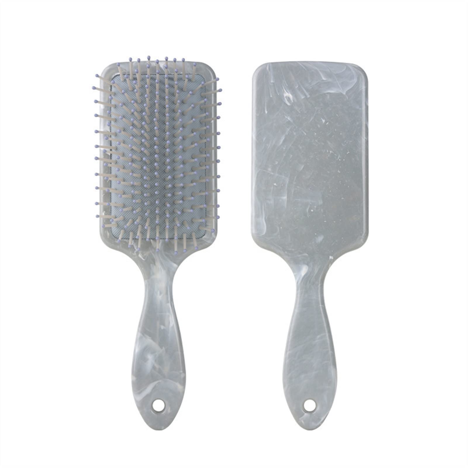 ADERFETBI Hair Comb Marble Pattern Hair Brush Comb Air Cushion Scalp Massage Combing Salon Styling Tool Men's and Women's Care(B)