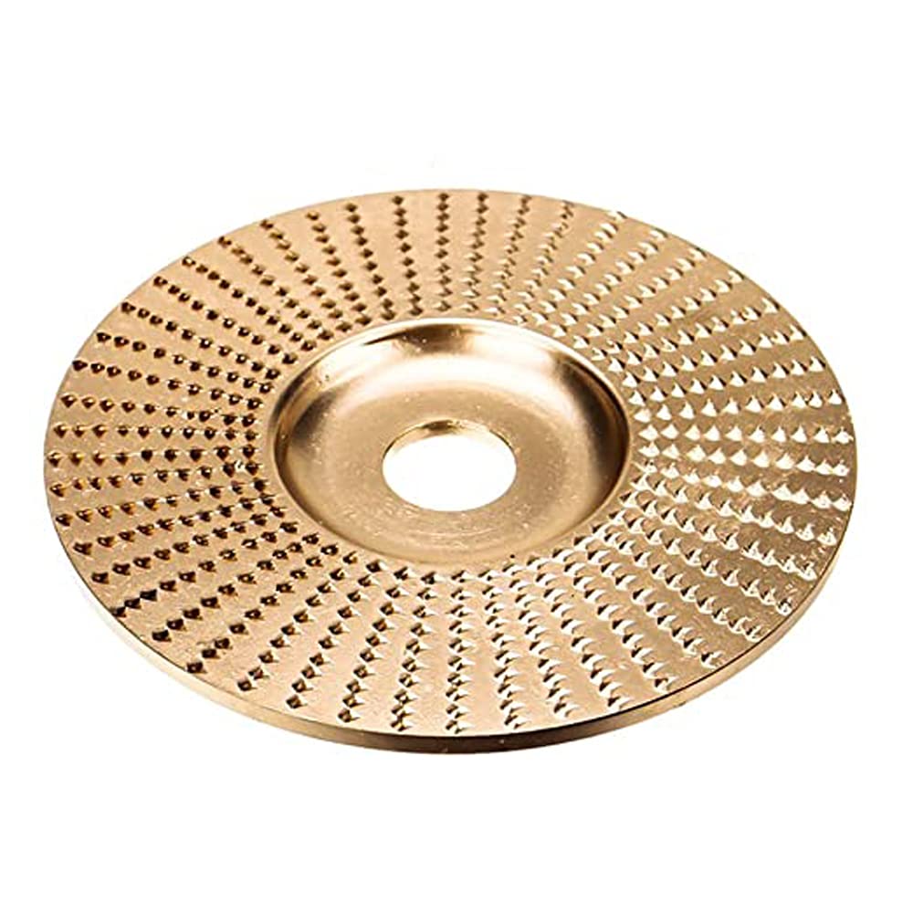 Rueda de Pulido, Amoladora Angular de 16 Mm de Diámetro, Disco para Tallar Madera, Muela Abrasiva, Disco Giratorio, Herramienta de Modelado de Lijado para Amoladoras Angulares (Dorado)