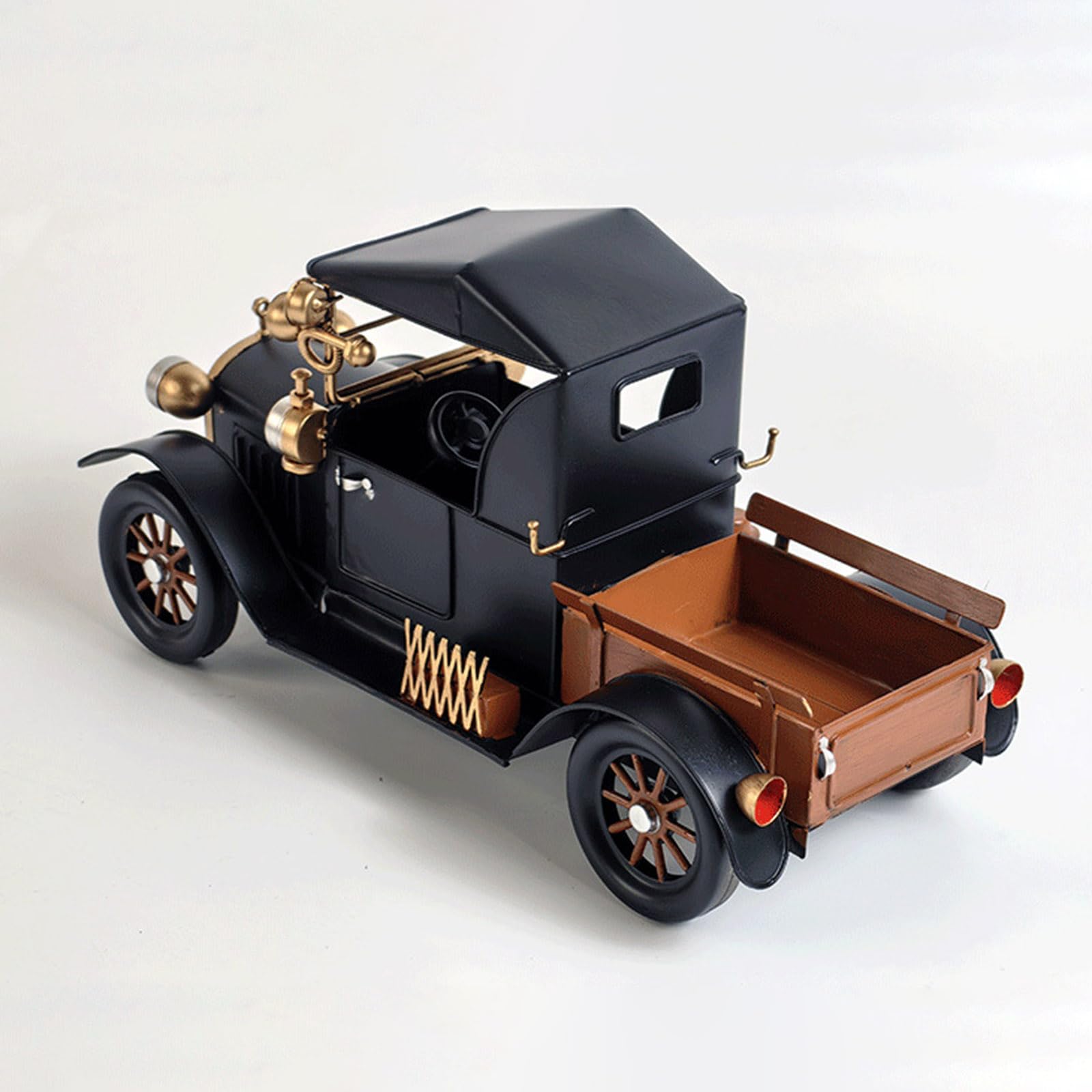 Bronzo Modello di Auto Classica Artigianale Collezioni Giocattolo Veicolo Da Collezione Antico Modello di Auto D'epoca Desktop Ornamento Metallo Antico Vintage