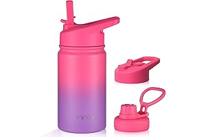Mininoo Kids Water Bottle, Stainless Steel Water Bottle for Girls Age 4-7