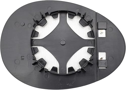 Miniatura 3 de AUTOXBERT Espejo de repuesto de cristal del conductor del lado izquierdo del espejo calentado con placa de respaldo para Mini Cooper 2007 2008 2009