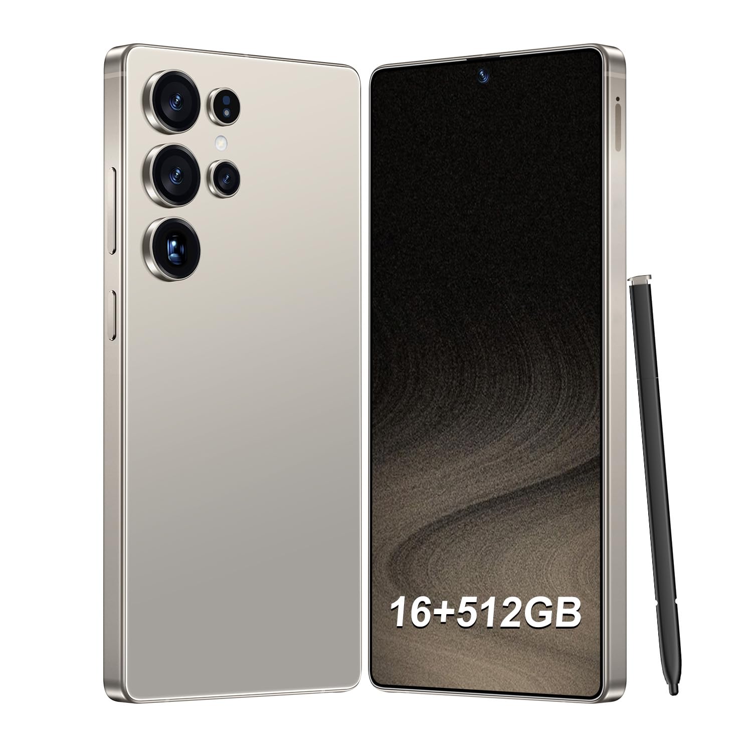 I25 Ultra Unlocked Smartphone,16+512GB Unlocked Phone,Snapdragon 8 Gen3, 6.9" HD+ Display,Built in Pen,7000mAh Dual Speakers 5G/Face ID/Fingerprint Lock/Dual SIM/GPS (Titanium Gray)