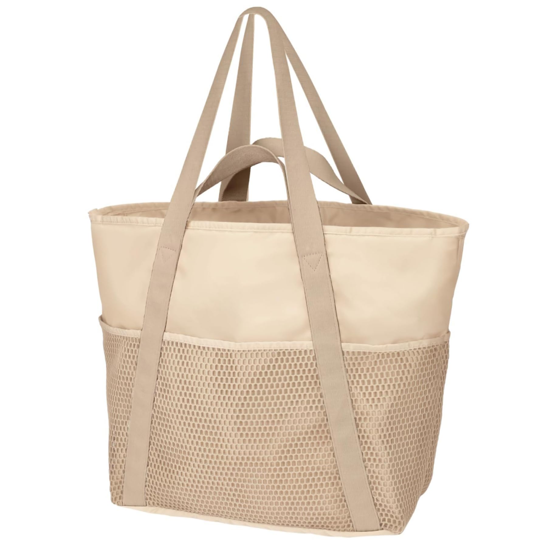 Sacs de plage pour femmes, sac fourre-tout de plage imperméable et résistant au sable, grand sac avec poches, piscine à chargement lourd 50 lb avec fermeture éclair, sacs familiaux lavables en m