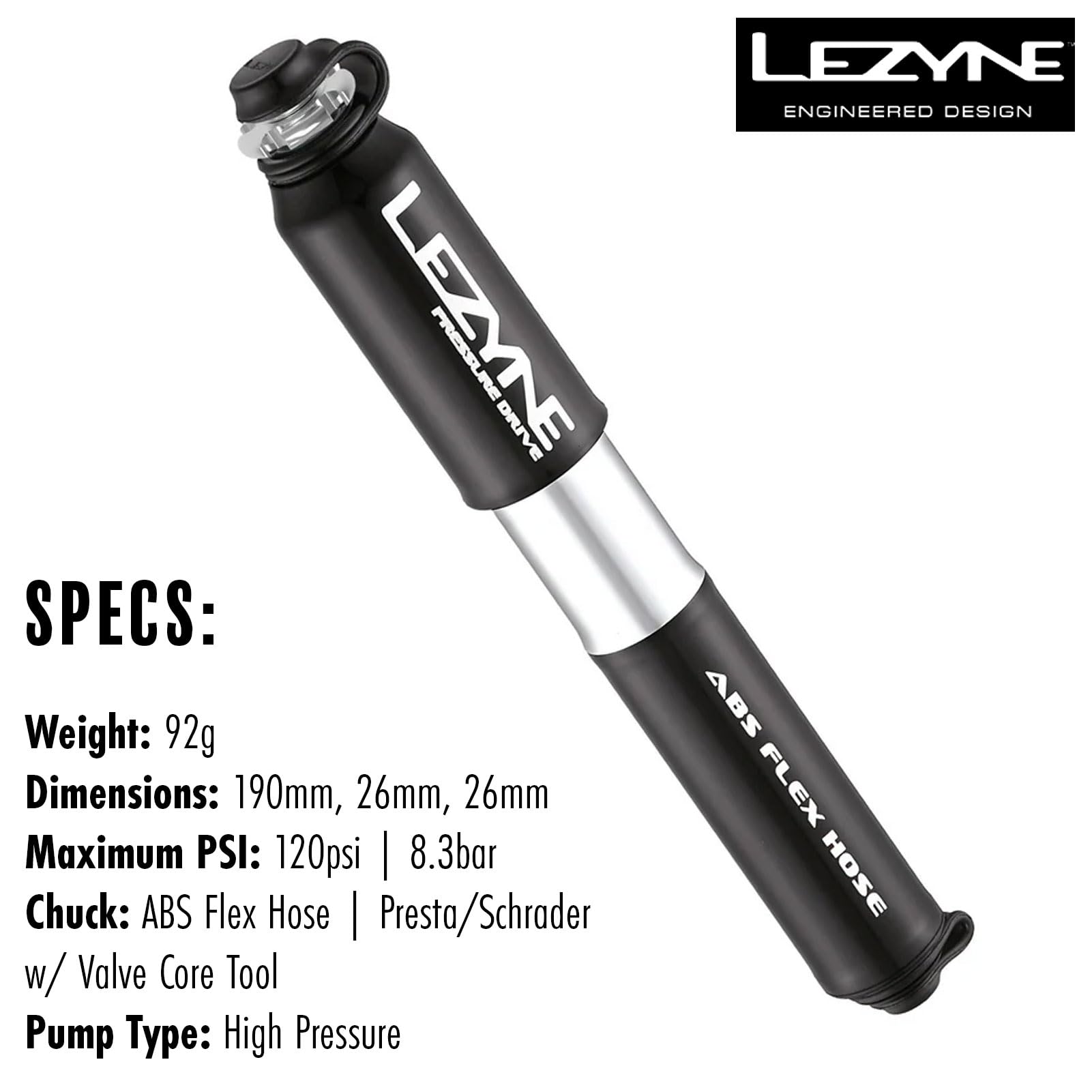 Lezyne Pressure Drive Hi-Gloss Mini Pompe