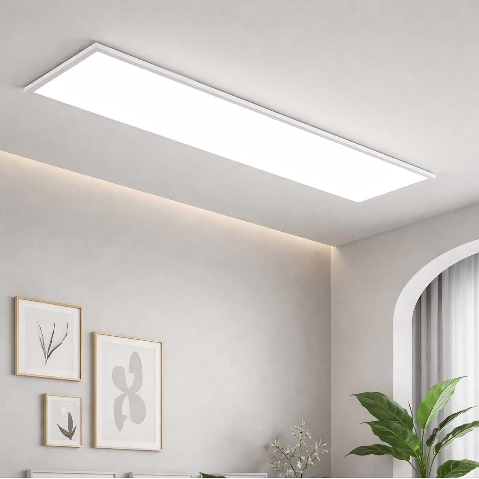 CBJKTX LED Panel Dimmbar Lang Flach