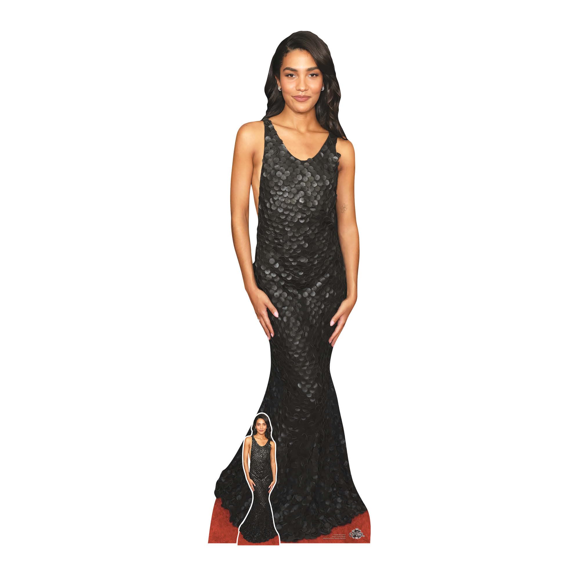 Star Cutouts CS1280 Olivia Dean Cardboard Cutout Height 170cm With Mini Pops Star