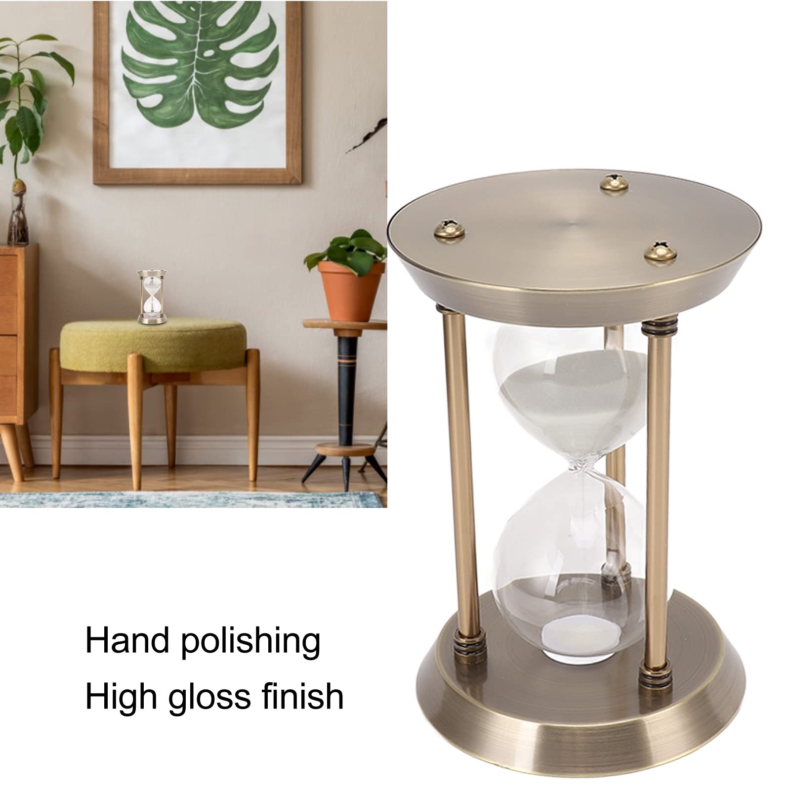 Temporizzatore per Orologio in Metallo Sigillato Ermeticamente, Superficie Liscia, Elegante Decorazione per L'home Office (M 30 min)
