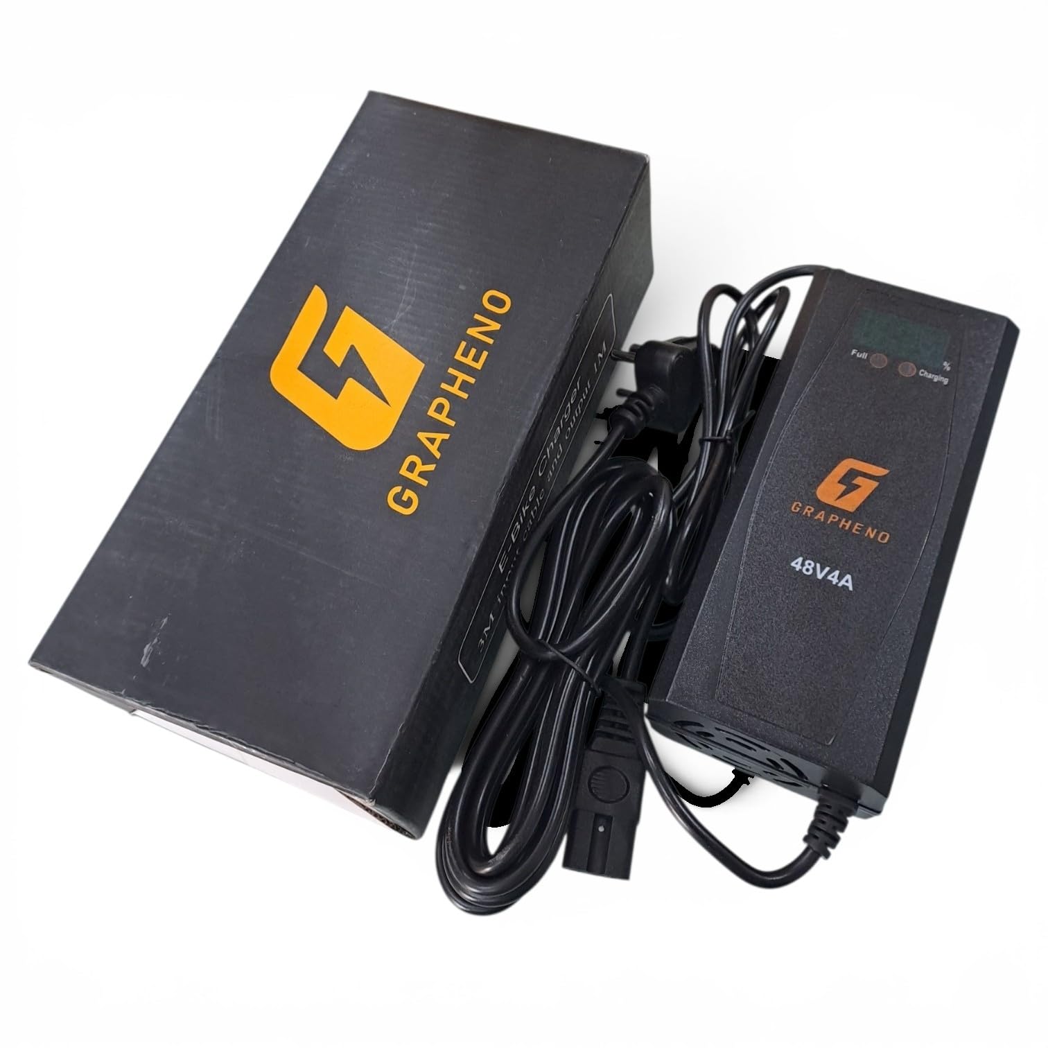 Electric Scooter Charger 48V 4 AMP, Lead Acid Batteries and Graphene Batteries, 4 Battery Scooter, Longest 4 Meter Wire, Fast Charging, Heavy Duty with Percentage Screen-picture-37