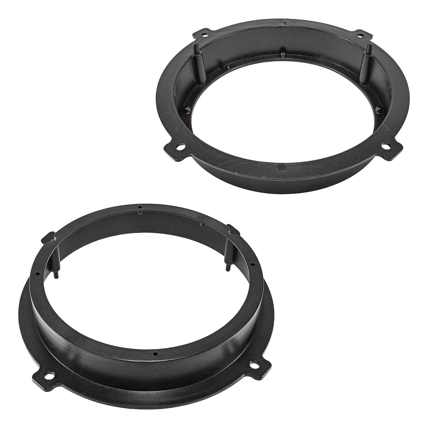 tomzz Audio 2819-001 Anneaux de Haut-parleurs Adaptateurs Supports compatibles avec Hyundai Tucson Santa Fe iX35 i20 i30 Kia Sportage Porte Avant arrière pour Haut-parleurs 165mm DIN