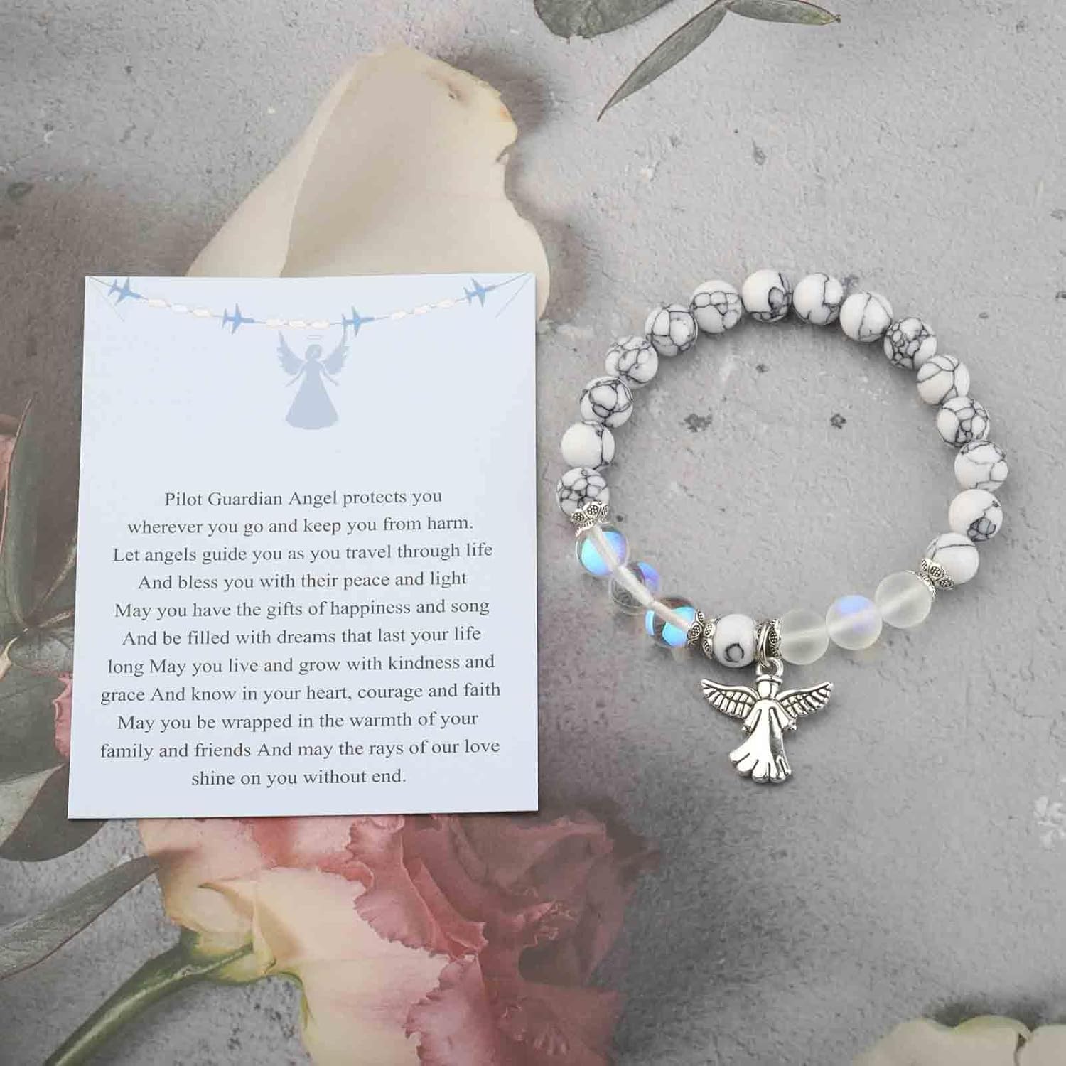 BNQL Guardian Angel Bracelet Charm Guardian Angel Gifts Angel Jewelry Bracelet Gift Angel Memorial Gifts Angel Inspirational Gift - Image 4