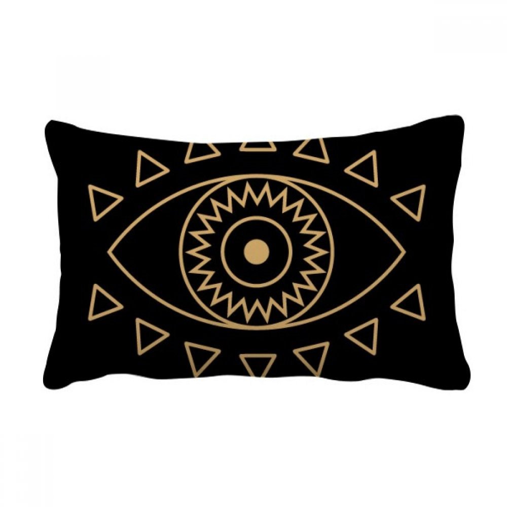 Coussin de salon totem œil géométrique multicolore 16x24 pouces idée cadeau pendaison créative