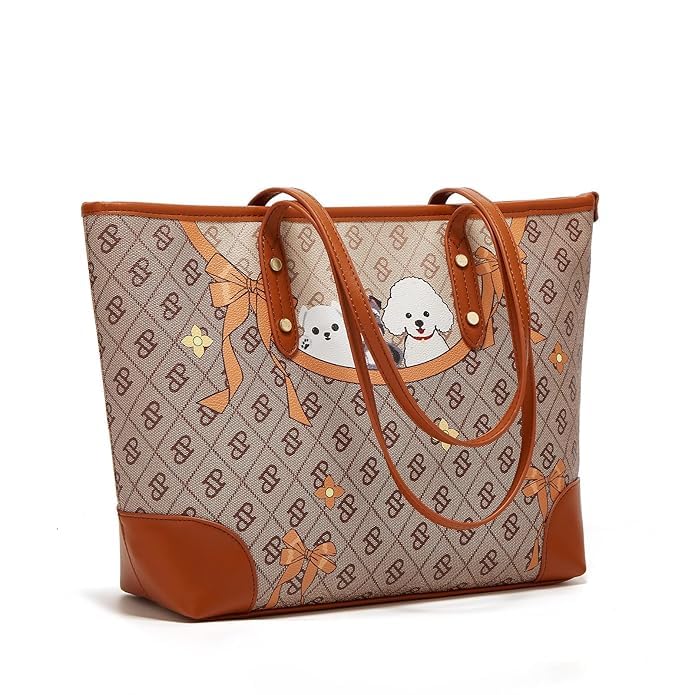 Image of Women's Handbag Tote Bag Premium PU Leather Shoulder Bag with Top Handle & Detachable Strap - Stylish Large Capacity Purse for Office, Casual & Party Use