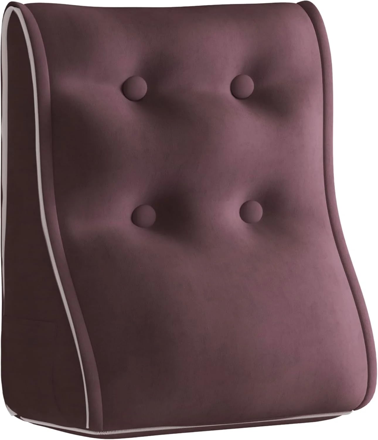 Pillow Palette Modular Ergonomic Velvet Cushion - Chocolate (40, Centimeter, 55, Centimeter, Modular Ergonomic Velvet Cushion - Chocolate)